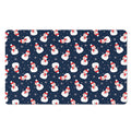 Xmas Snowman Pattern Print Polyester Doormat