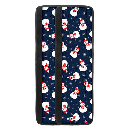 Xmas Snowman Pattern Print Refrigerator Handle Covers