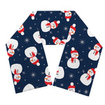 Xmas Snowman Pattern Print Scarf