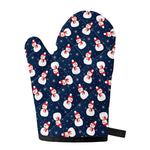 Xmas Snowman Pattern Print Single Oven Mitt