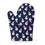 Xmas Snowman Pattern Print Single Oven Mitt