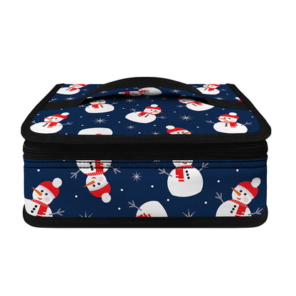 Xmas Snowman Pattern Print Small Lunch Bag