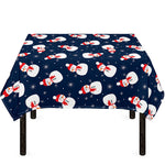 Xmas Snowman Pattern Print Tablecloth