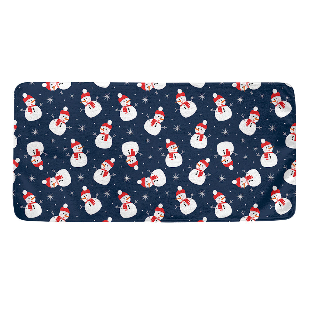 Xmas Snowman Pattern Print Towel