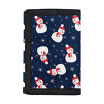 Xmas Snowman Pattern Print Trifold Wallet