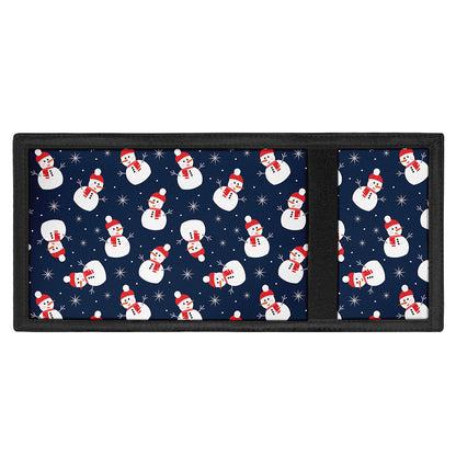 Xmas Snowman Pattern Print Trifold Wallet