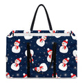 Xmas Snowman Pattern Print Utility Tote Bag