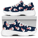 Xmas Snowman Pattern Print White Chunky Shoes