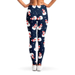 Xmas Snowman Pattern Print Women's Leggings