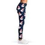 Xmas Snowman Pattern Print Women's Leggings