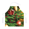 Xmas Tree Print Adjustable Apron