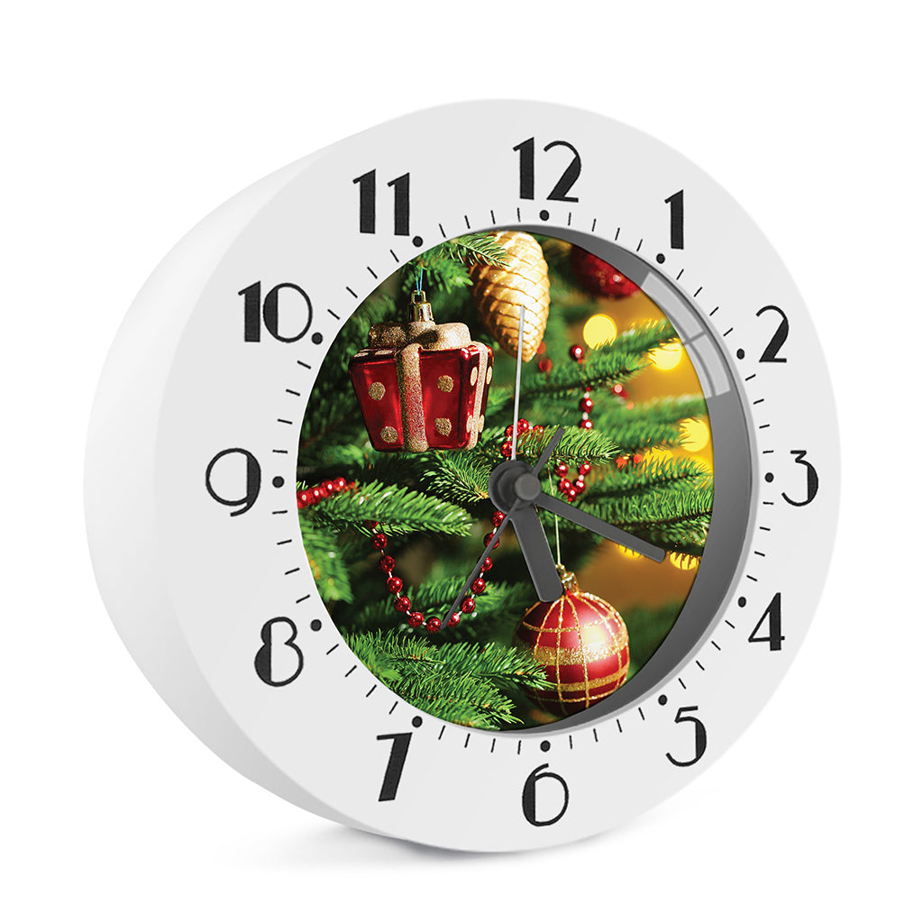 Xmas Tree Print Alarm Clock