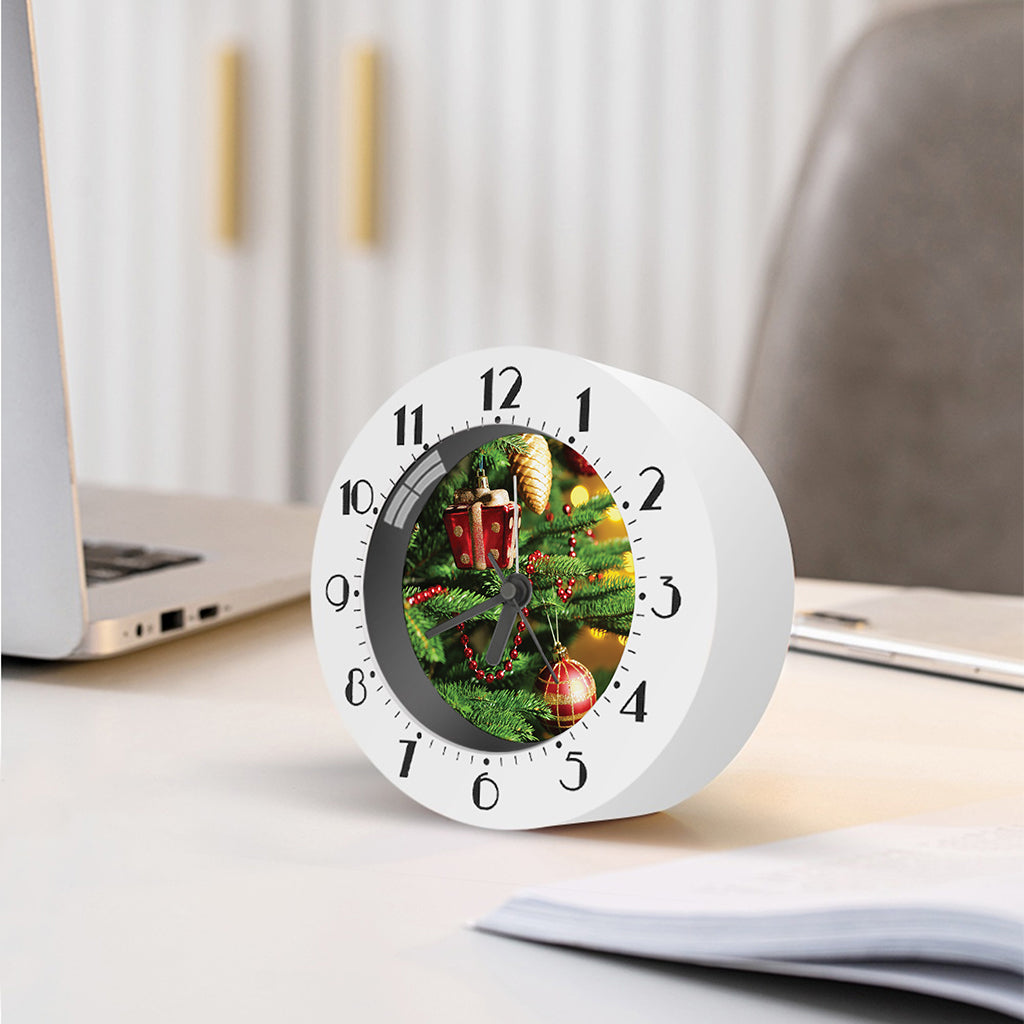 Xmas Tree Print Alarm Clock