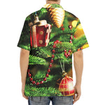 Xmas Tree Print Aloha Shirt