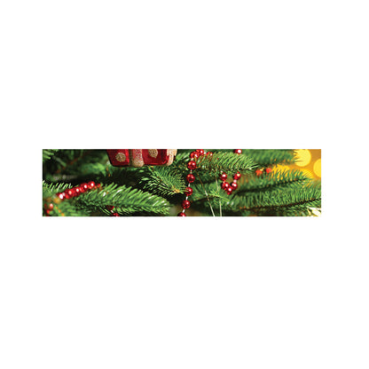 Xmas Tree Print Bed Runner