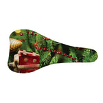 Xmas Tree Print Bicycle Seat Cover