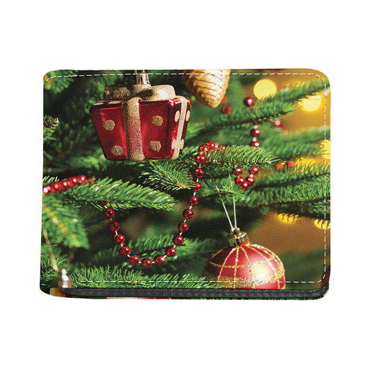 Xmas Tree Print Bifold Wallet