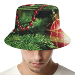 Xmas Tree Print Bucket Hat