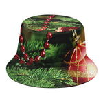Xmas Tree Print Bucket Hat