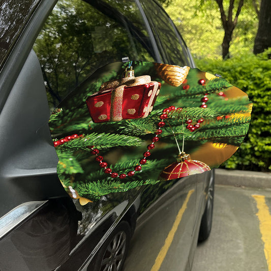Xmas Tree Print Car Side Mirror Covers