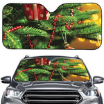 Xmas Tree Print Car Windshield Sun Shade