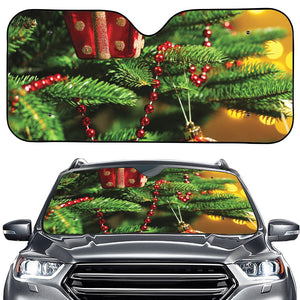 Xmas Tree Print Car Windshield Sun Shade