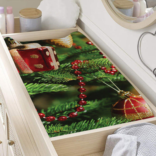 Xmas Tree Print Changing Pad Cover