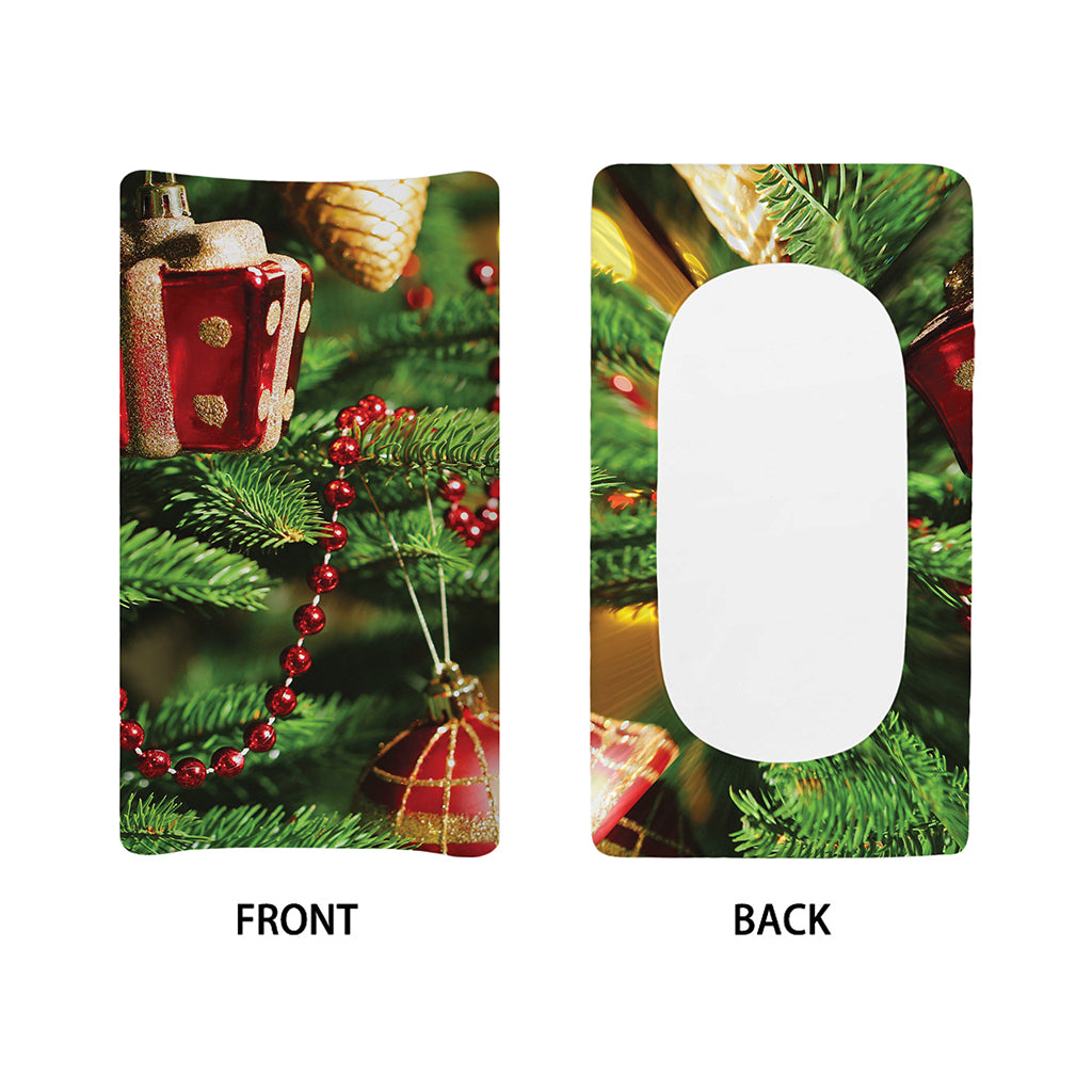 Xmas Tree Print Changing Pad Cover