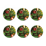 Xmas Tree Print Coaster Set