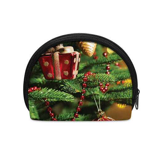 Xmas Tree Print Coin Purse