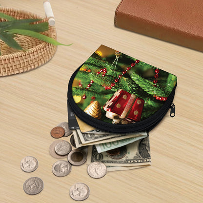Xmas Tree Print Coin Purse