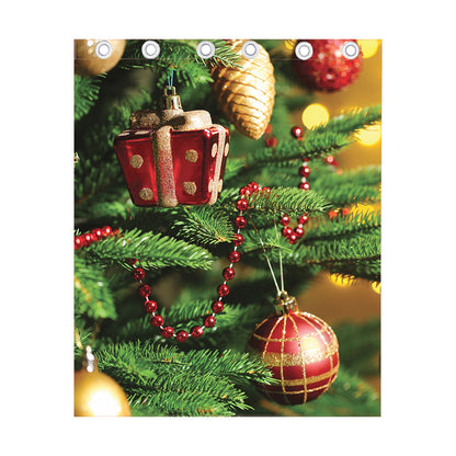 Xmas Tree Print Curtain