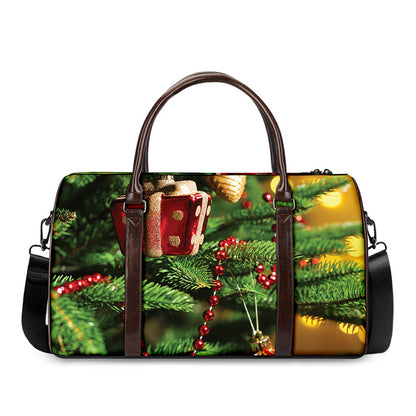 Xmas Tree Print Duffle Bag
