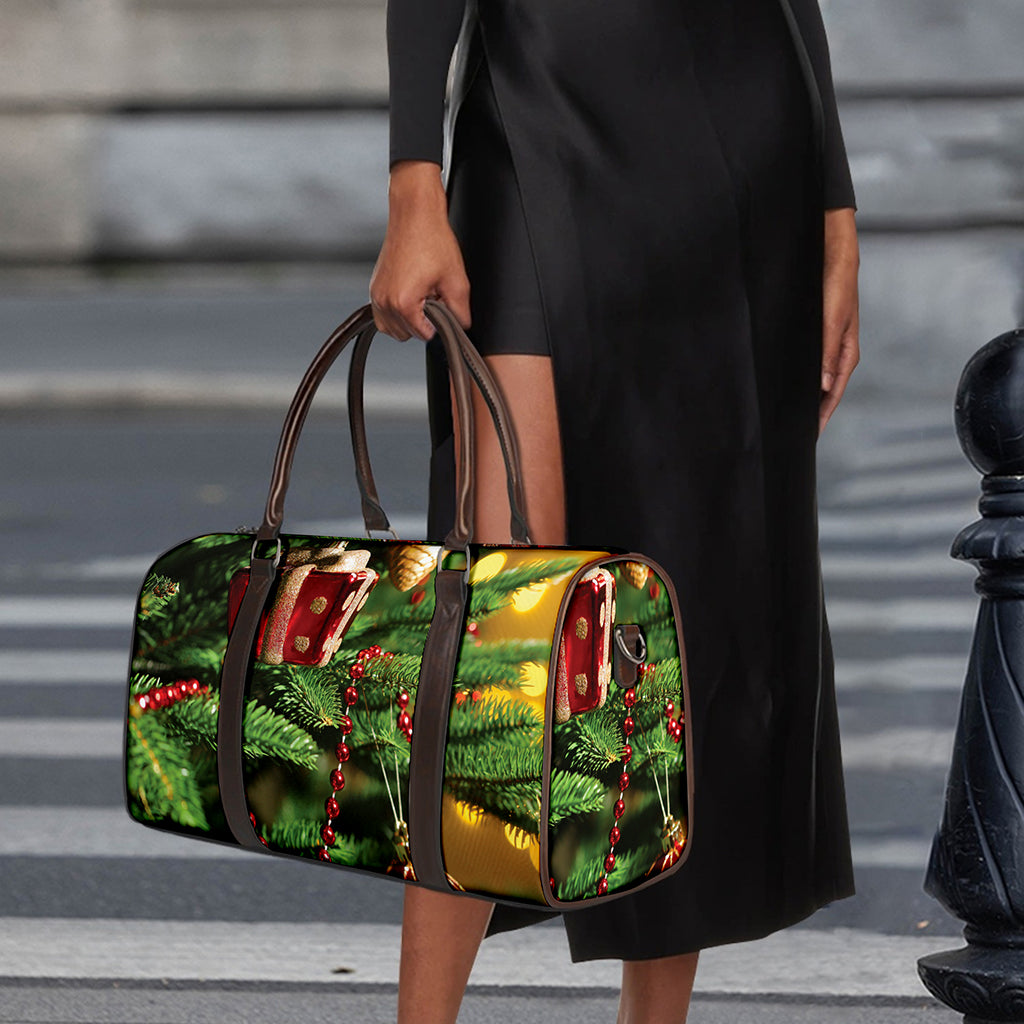 Xmas Tree Print Duffle Bag