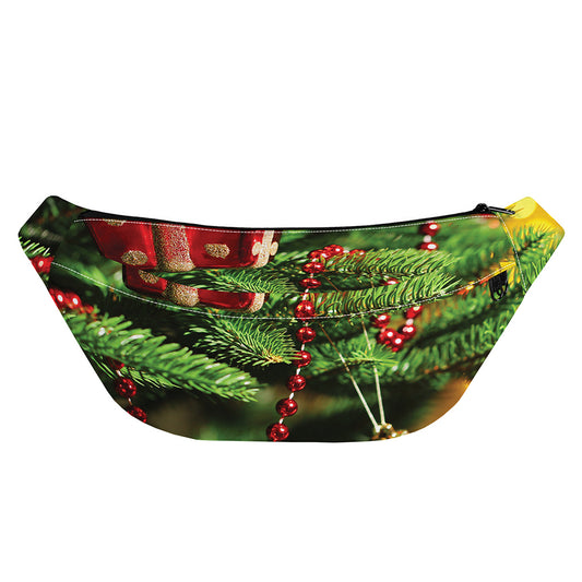 Xmas Tree Print Fanny Pack