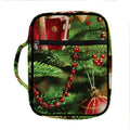 Xmas Tree Print Front Pocket Bible Bag