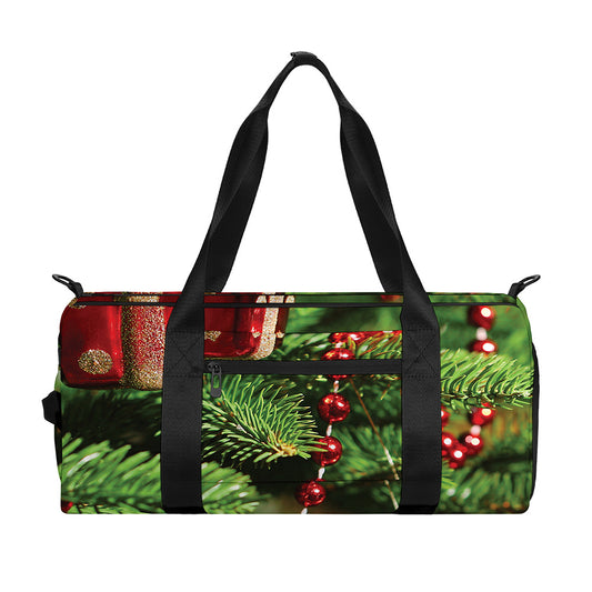 Xmas Tree Print Gym Bag