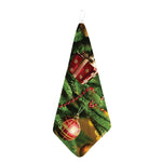 Xmas Tree Print Hand Towel