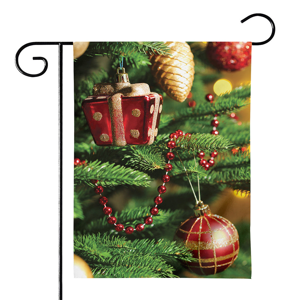 Xmas Tree Print House Flag