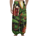 Xmas Tree Print Lantern Pants