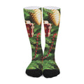 Xmas Tree Print Long Socks