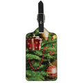 Xmas Tree Print Luggage Tag