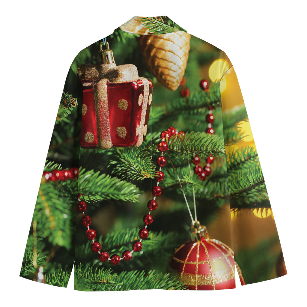 Xmas Tree Print Men's Blazer