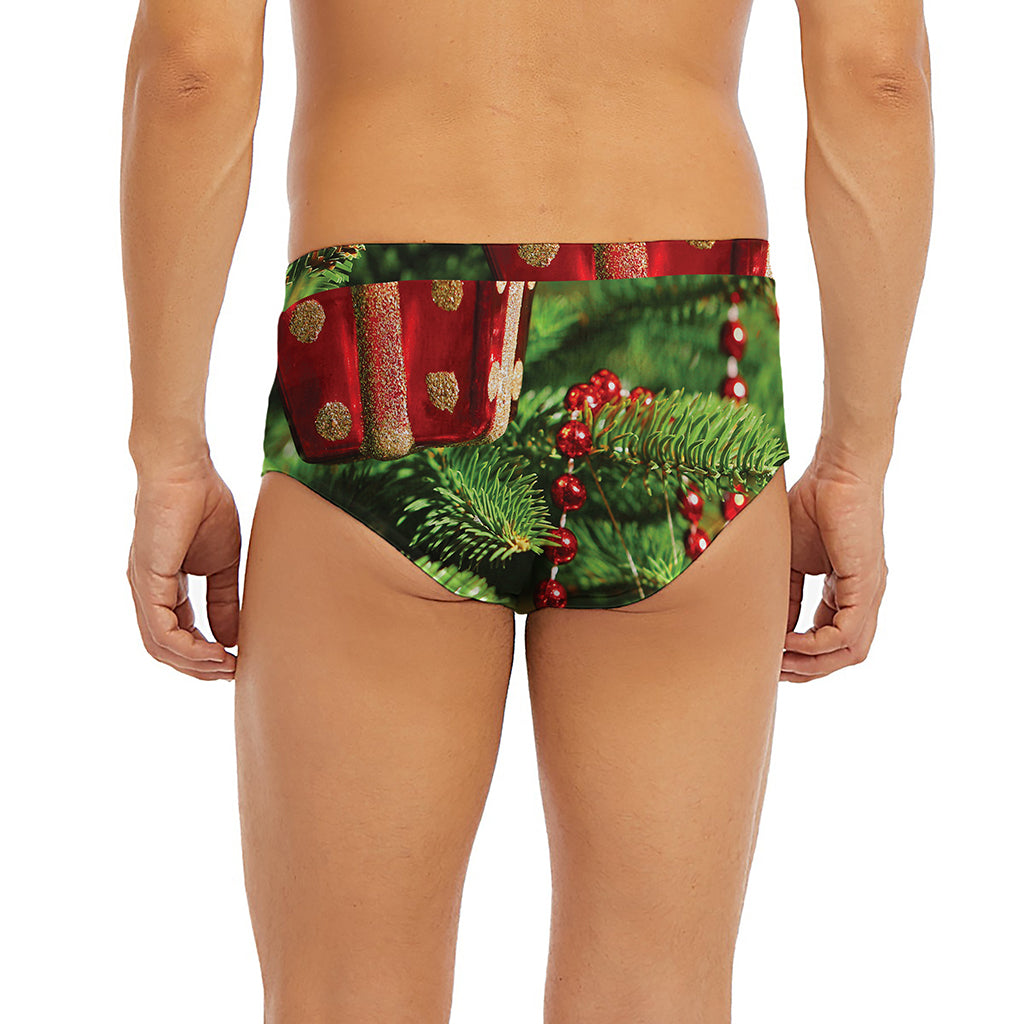 Xmas Tree Print Men's Briefs