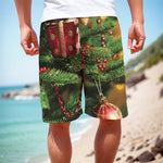 Xmas Tree Print Men's Cargo Shorts