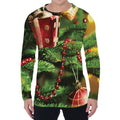 Xmas Tree Print Men's Long Sleeve T-Shirt