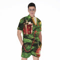 Xmas Tree Print Men's Romper