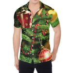 Xmas Tree Print Men's Shirt
