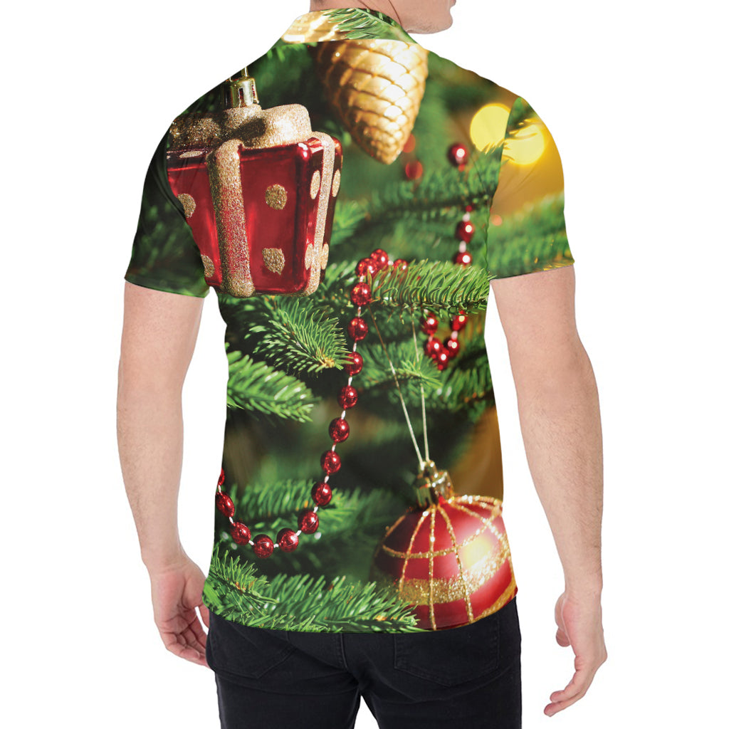 Xmas Tree Print Men's Shirt