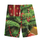 Xmas Tree Print Men's Sports Shorts